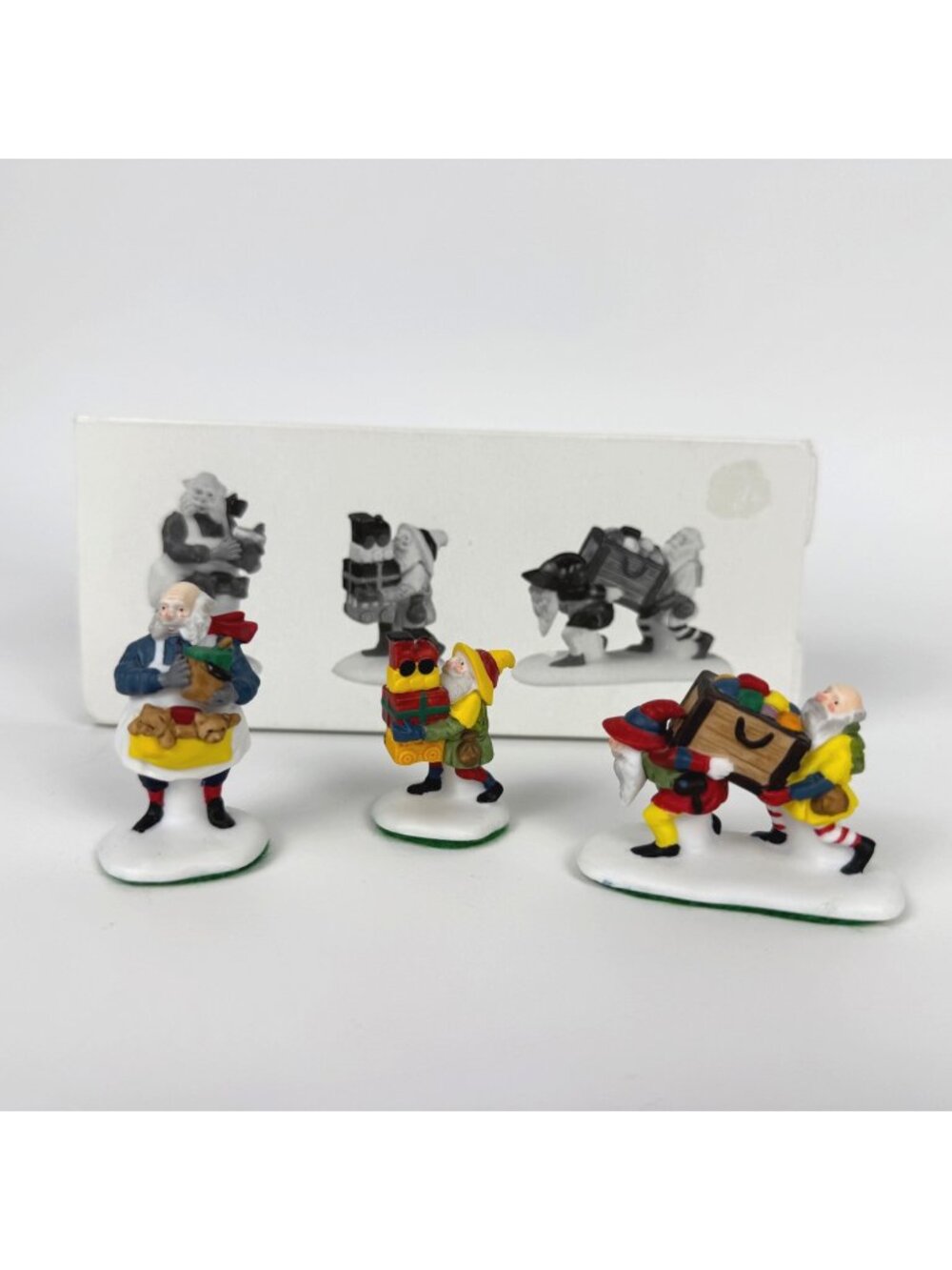 Department 56 Toymaker Elves Set of 3 Hand-Painted Porcelain